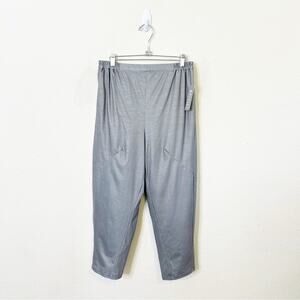 NWT 3Potato Grey Lagenlook Pants Stretch Art To Wear Womens Size M